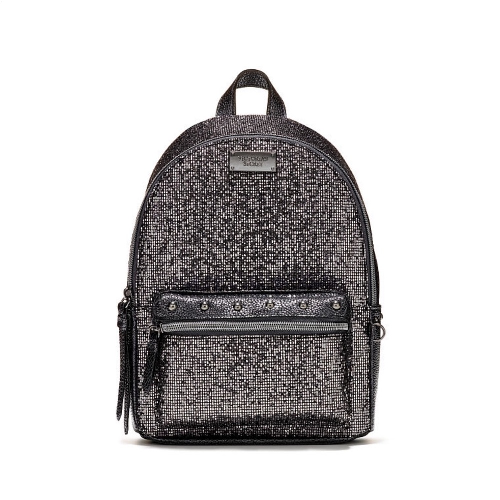 Victoria Secret Black Sparkly Mini Backpack 💕